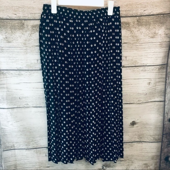 Vintage Josephine Chaus Crown Print Pleated Skirt Size 10 - Picture 10 of 14